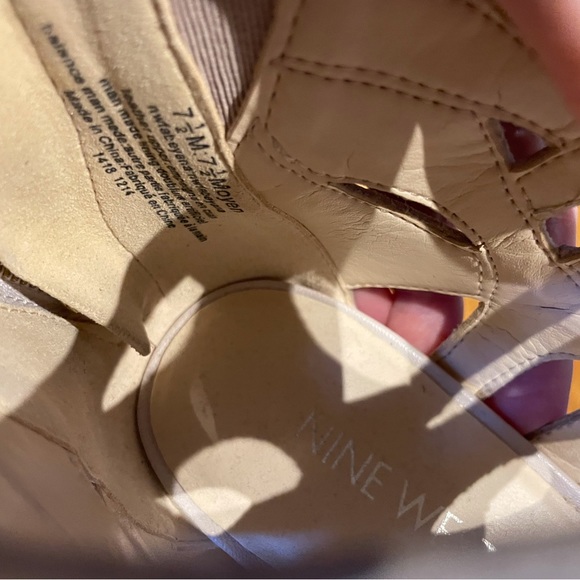 Nine West Leather Stiletto Sandals - Picture 5 of 6